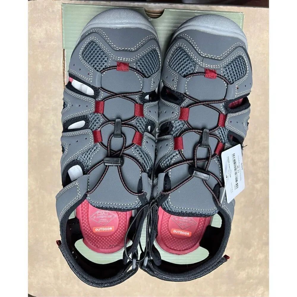 ➡️NIB! St. John's Bay Spencer Men's Outdoor Sandal Gray Size - 11 M - Picture 2 of 6